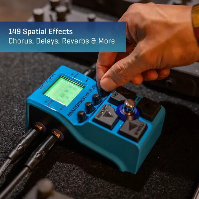 Alt view image 2 of 7 - MS-70CDR+ MultiStomp Guitar Effects Pedal for Guitarists & Keyboardists with 140+ Chorus, Delay & Reverb Effects, Stereo I/O, Effect Chaining, Built-In Tuner, Battery Powered