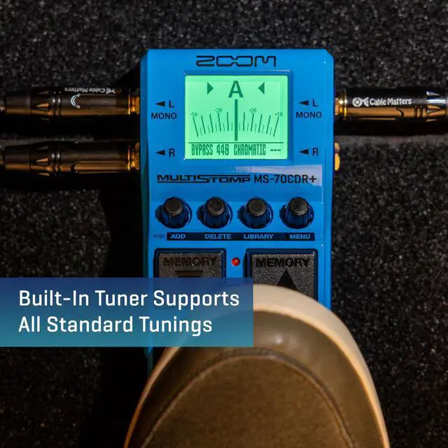 Alt view image 4 of 7 - MS-70CDR+ MultiStomp Guitar Effects Pedal for Guitarists & Keyboardists with 140+ Chorus, Delay & Reverb Effects, Stereo I/O, Effect Chaining, Built-In Tuner, Battery Powered
