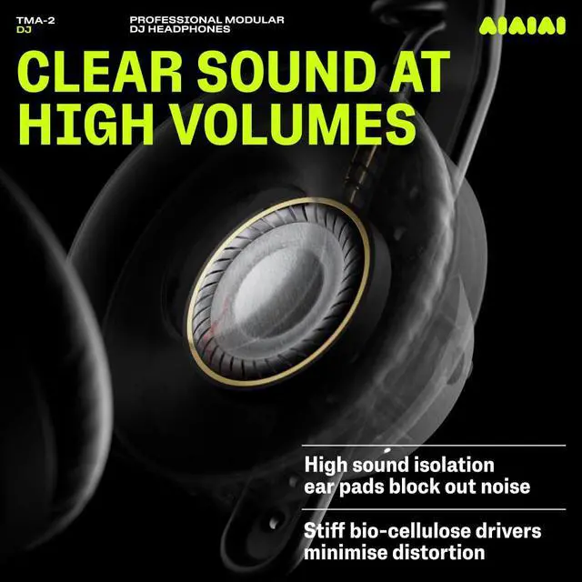 Alt view image 5 of 7 - TMA-2 DJ - Professional On Ear DJ Headphones with Punchy Bass, Durable Construction and High Sound Isolation Ear Pads, Modular Design with Easily Replaceable Parts