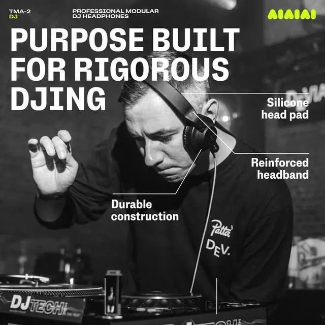 Alt view image 6 of 7 - TMA-2 DJ - Professional On Ear DJ Headphones with Punchy Bass, Durable Construction and High Sound Isolation Ear Pads, Modular Design with Easily Replaceable Parts
