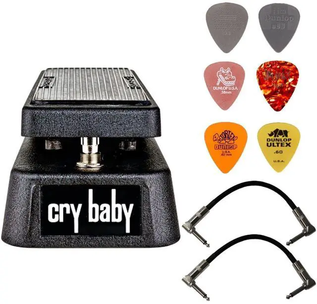Main image of Dunlop Crybaby GCB-95 Classic Wah Pedal Bundle with 2 Patch Cables and 6 Assorted Dunlop Picks