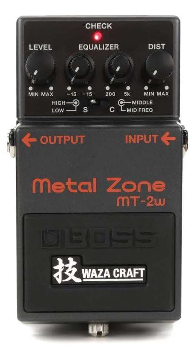 Alt view image 7 of 7 - MT-2W WAZA Craft Metal Zone Guitar Pedal (MT-2W), Black