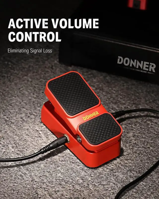 Alt view image 4 of 7 - Guitar Wah Pedal, 2 in 1 Wah Volume Pedal, Mini Vintage Electric Guitar Effect Pedal with Wah Wah Active Volume Control, Vowel Lightweight Guitar Pedal