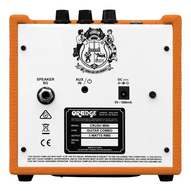 Alt view image 4 of 7 - Crush Mini Guitar Amplifier Combo 3 Watts