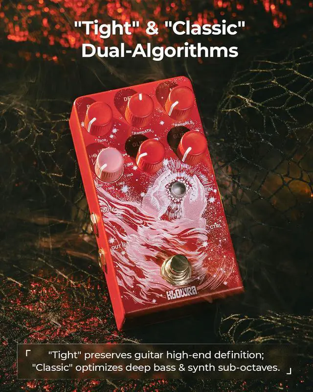 Alt view image 3 of 7 - Vein Polyphonic Pitch Shifter Guitar Pedal - 17 Pitch Intervals | Instant Drop Tuning and Octave Effects for Electric Guitar and Bass - Zero-Latency Tracking for Live Gig and Studio Recording