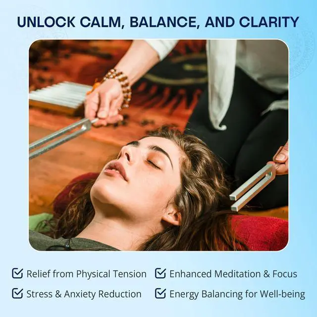 Alt view image 5 of 5 - Angel Tuning Forks for Healing - Made in the USA - 4160 hz, 4225 hz & 4096 hz (aka Crystal Tuner), Connect with Higher Energies and Frequencies - Sound Healing Instrument & Sound Therapy Instruments