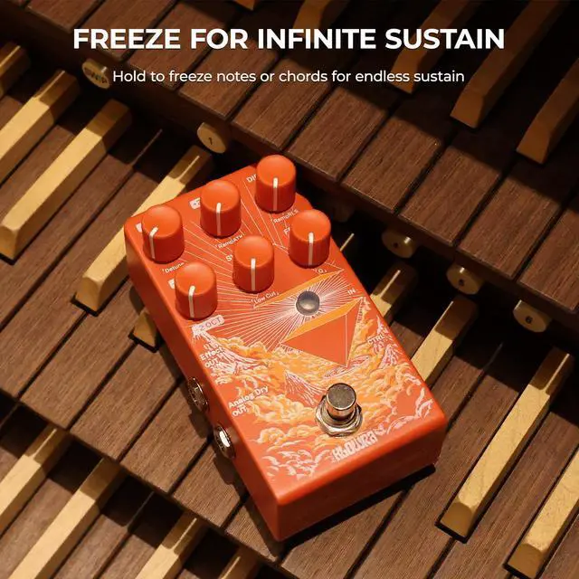 Alt view image 5 of 7 - Verdict Polyphonic Octave Pedal for Guitar & Bass - Pitch Shifter | with Synth, Organ & Cello Emulation; Zero Tone Loss Analog Dry-Through for Live Gigs & Studio; Freeze & Swell Ambient Effects