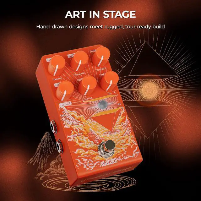 Alt view image 7 of 7 - Verdict Polyphonic Octave Pedal for Guitar & Bass - Pitch Shifter | with Synth, Organ & Cello Emulation; Zero Tone Loss Analog Dry-Through for Live Gigs & Studio; Freeze & Swell Ambient Effects