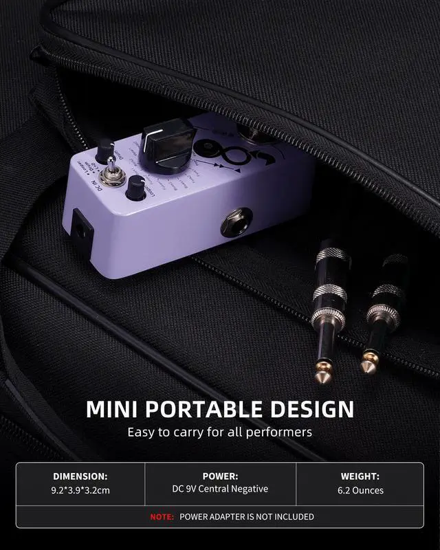 Alt view image 7 of 7 - Drum Looper Pedal, Drum Machine with 20 Minutes Looping, 16 Drum Grooves, 3 Modes, Tap Tempo, Overdubs with the Micro Looper, Mini Loop Guiter Pedals for Electric Guitar