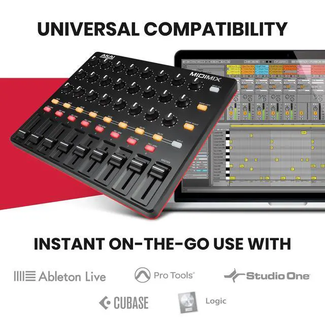 Alt view image 4 of 7 - MIDImix - USB MIDI Controller Mixer with Assignable Faders and Master Fader, 24 Knobs and 16 Buttons, 1 to 1 Mapping With Ableton Live
