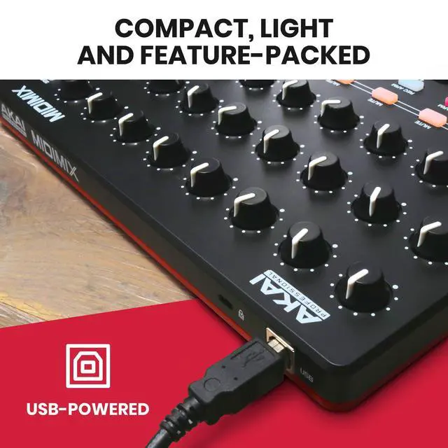 Alt view image 5 of 7 - MIDImix - USB MIDI Controller Mixer with Assignable Faders and Master Fader, 24 Knobs and 16 Buttons, 1 to 1 Mapping With Ableton Live