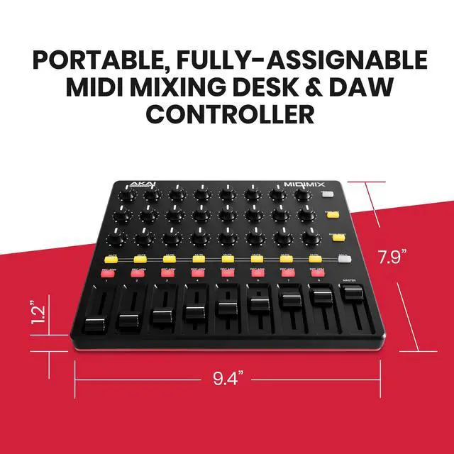 Alt view image 6 of 7 - MIDImix - USB MIDI Controller Mixer with Assignable Faders and Master Fader, 24 Knobs and 16 Buttons, 1 to 1 Mapping With Ableton Live