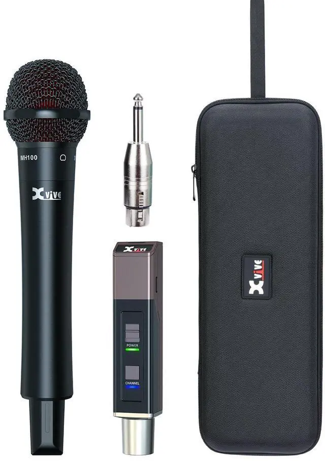 Main image of M5 Handheld Wireless Microphone System, 5.8GHz Plug-and-Play Wireless XLR Mic with Compact Receiver, Auto Channel Scan, 24-bit/48kHz Audio for Church, Live Vocals, Speakers & Events