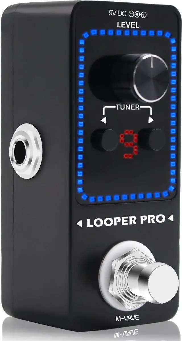 Main image of Loop Pedal Pro- 40 Mins Looping Time 9 Loops Professional Guitar Looper Pedal With Tuner for Electric Guitar One-Step Looping Unlimited Overdubs Undo Redo