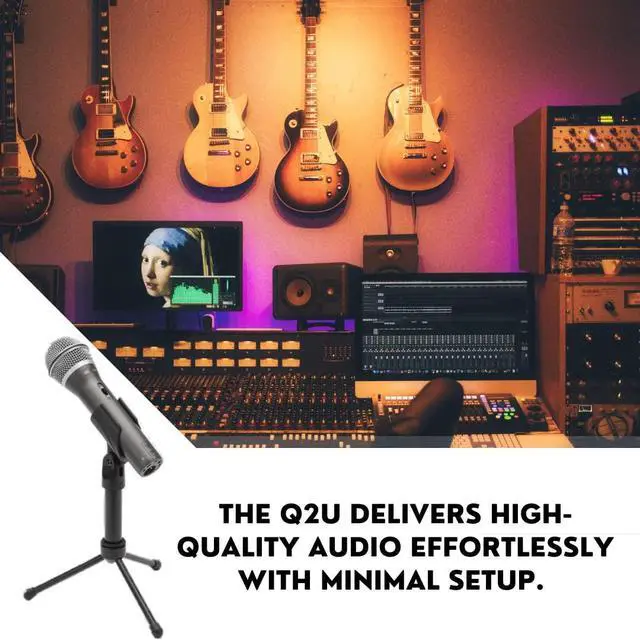 Alt view image 4 of 7 - Q2U USB/XLR Dynamic Microphone Recording and Podcasting Pack (Black)