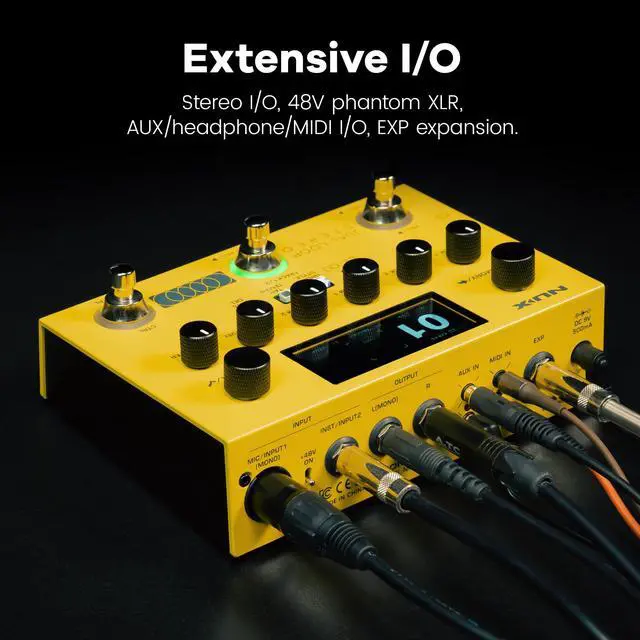 Alt view image 6 of 7 - DUAL LOOP STEREO Looper Pedal, Dual-Track Looper, Guitar Pedal for Electric Guitar, 4 Effects, 42 Rhythm Presets with 672 Rhythm Variations, 26 Hours Recording Time, 99 Phrase Memories