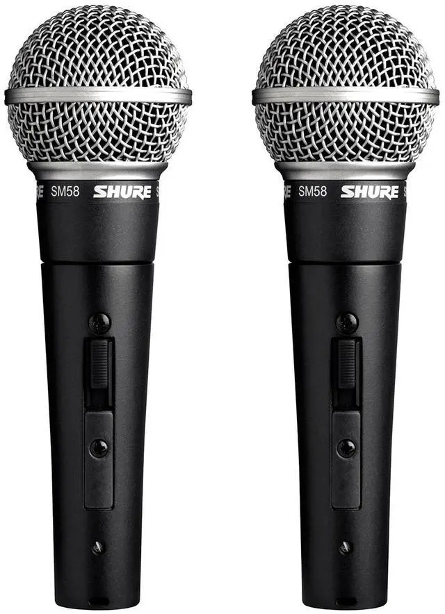 Main image of SM58S Professional Vocal Microphone w/On/Off Switch (2 Pack), XLR
