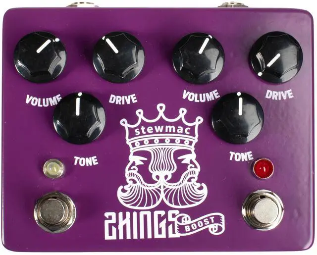 Main image of Two Kings Boost Dual Overdrive Pedal Independent Channels with Clean Boost and Overdrive, DIP Switch Modes, True Bypass