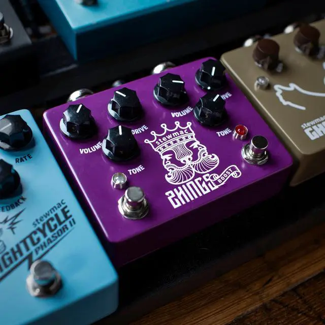Alt view image 4 of 6 - Two Kings Boost Dual Overdrive Pedal Independent Channels with Clean Boost and Overdrive, DIP Switch Modes, True Bypass