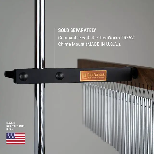 Alt view image 7 of 7 - Chimes Classic Large Single Row Bar Chimes Percussion Instrument Made in U.S.A. (TRE35)