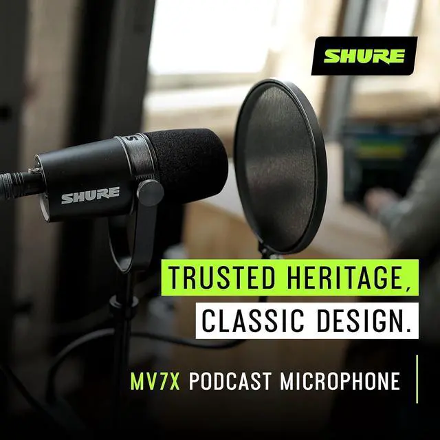 Alt view image 6 of 7 - MV7X XLR Podcast Microphone with XLR Cable - Dynamic Mic for Podcasting & Vocal Recording, Voice-Isolating Technology, All Metal Construction, Mic Stand Compatible, Optimized Frequency - Black