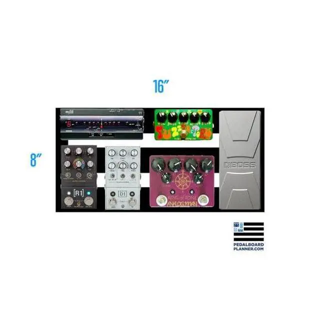 Alt view image 7 of 7 - Metro 16 16-inch x 8-inch Pedalboard with Soft Case
