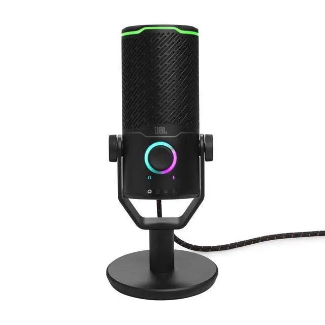 Alt view image 2 of 5 - Quantum Stream Studio - Recording and Gaming - Chrome | Triple condenser microphone for perfect streaming, Four selectable voice pick-up patterns, Dynamic range compressor