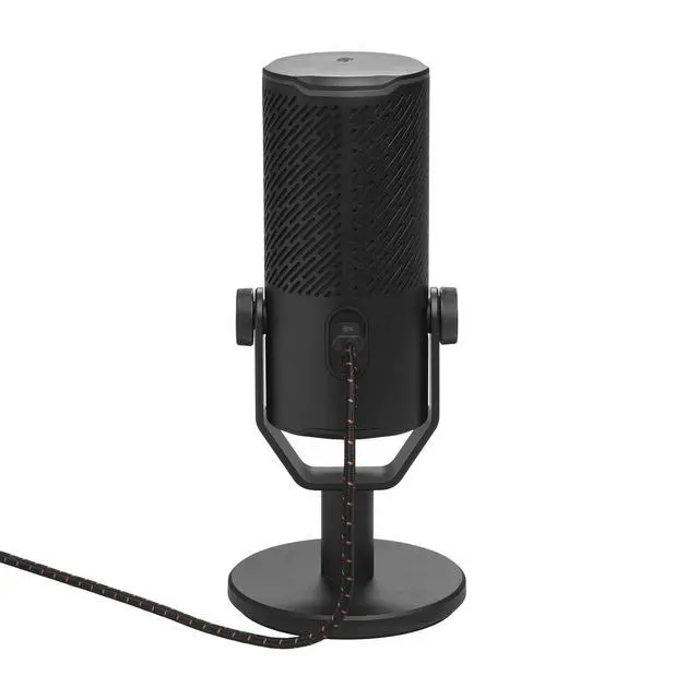 Alt view image 3 of 5 - Quantum Stream Studio - Recording and Gaming - Chrome | Triple condenser microphone for perfect streaming, Four selectable voice pick-up patterns, Dynamic range compressor