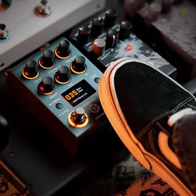 Alt view image 4 of 7 - Verbera Convolution Reverb Pedal Dual Engine Stereo Reverb with 120 IRs, XR Algorithm, MIDI & USB, Studio-Grade Effects for Guitar, Synths, and FX Loops(Incl 1PCS TRS cable by VOLKTONE)