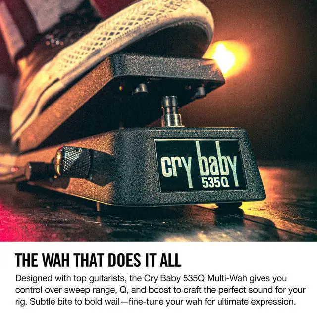 Alt view image 2 of 7 - 535Q Multi-Wah Guitar Effects Pedal, Adjustable Boost, 6 Wah Ranges, Model 11537002001