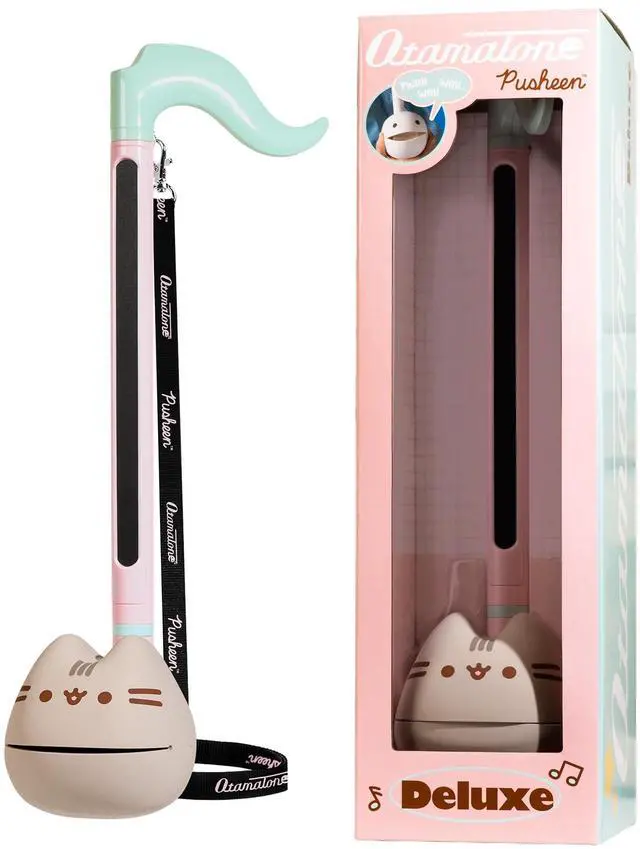 Main image of Deluxe Pusheen the Cat Electronic Synthesizer Musical Instrument | Portable Digital Synthesizer from Japan by Maywa Denki with 3.5mm Aux Jack & Strap, Unique Gift for Teens & Adults