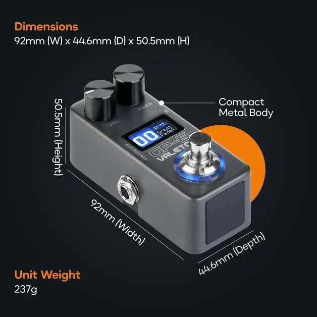 Alt view image 7 of 7 - GP-5 Compact Multi-Effects Processor SnapTone & IR Loader, 100+ Effects, Bluetooth, USB Audio Interface