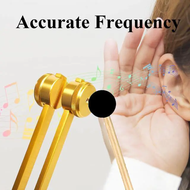 Alt view image 3 of 6 - Weighted Chakra Tuning Fork Set, Solfeggio Healing Forks with Box | 7 Chakra frequencies, clear resonance, aluminum alloy design, ideal for sound therapy, Reiki, meditation and yoga