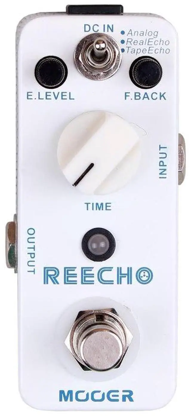 Main image of Reecho Delay Guitar Effects Pedal with 3 Modes, Analog, Real, Tape, Vintage Tap Echo Machine