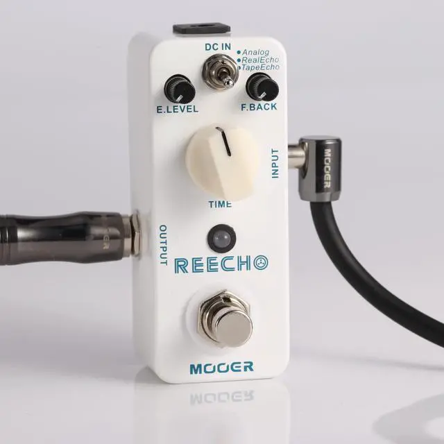 Alt view image 4 of 5 - Reecho Delay Guitar Effects Pedal with 3 Modes, Analog, Real, Tape, Vintage Tap Echo Machine