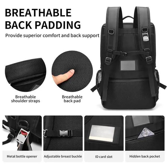 Alt view image 5 of 6 - DJ Backpack for Club Gigs, DJ Mixer Case Compatible with Pioneer DJ DDJ-REV1, DJ Controller, Novation Launchkey 37 Key Keyboard and More Equipment