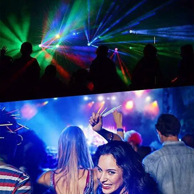 Alt view image 5 of 6 - Dj Lights, 4 Pack 36 LED Par Lights Stage Lights with Sound Activated Remote Control & DMX Control, Stage Lighting Uplights for Wedding Club Music Show Christmas Holiday Party Lighting