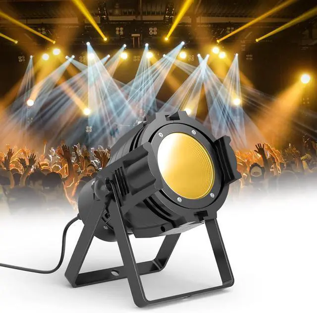 Main image of Spotlight COB LED Stage Light Par Lights Party Warm Cold White DMX Spotlights Portable Metal Housing Strobe Light Bright for Church, Concert, Theater, Photostudio, Live Show (1 Pack)