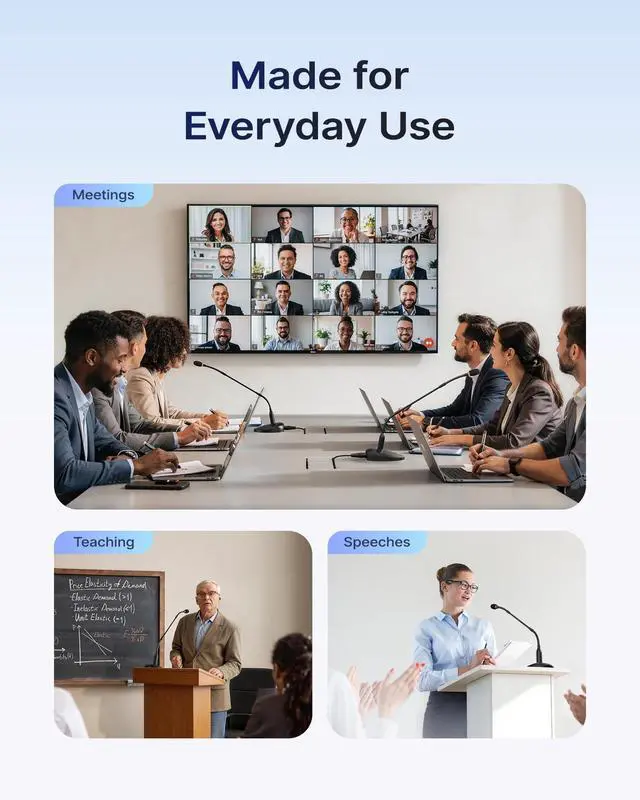 Alt view image 7 of 7 - BY-GM18CB Desktop Gooseneck Condenser Microphone with Base for Lecture | 18" Podium Microphones with LED Indicator, XLR Mic for Meetings Video Conferences Streaming