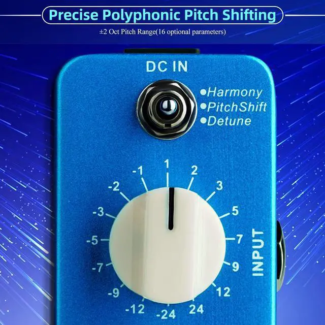 Alt view image 3 of 7 - Mooer Drop Pitch Harmonizer Guitar Effect Box - MPS1 Octave Pitch Box Guitar Harmonizer Pedal with True Bypass
