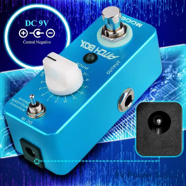 Alt view image 6 of 7 - Mooer Drop Pitch Harmonizer Guitar Effect Box - MPS1 Octave Pitch Box Guitar Harmonizer Pedal with True Bypass