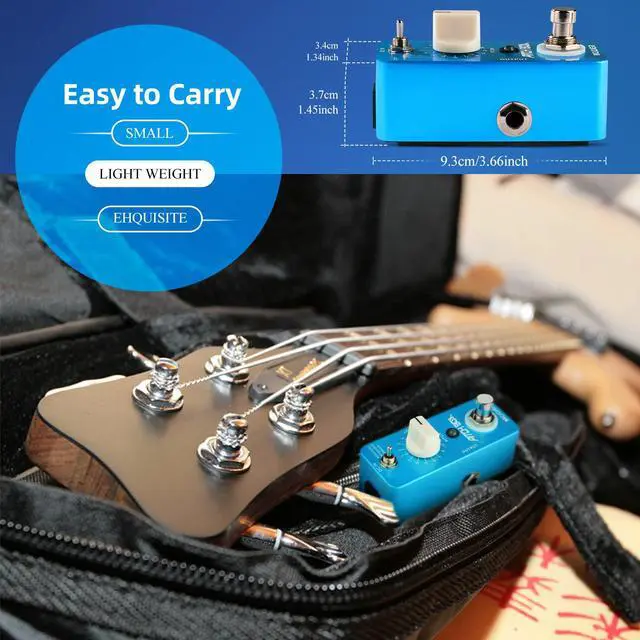 Alt view image 7 of 7 - Mooer Drop Pitch Harmonizer Guitar Effect Box - MPS1 Octave Pitch Box Guitar Harmonizer Pedal with True Bypass