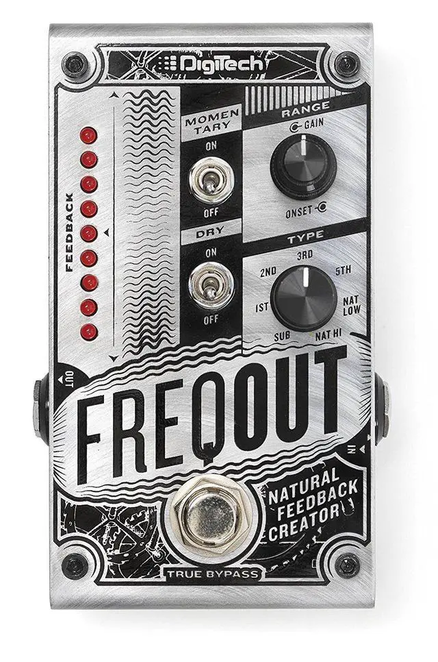 Alt view image 2 of 6 - FREQOUT Natural Feedback Creator Pedal Bundle with 2 Patch Cables, 2 Instrument Cables, and 6 Assorted Dunlop Picks