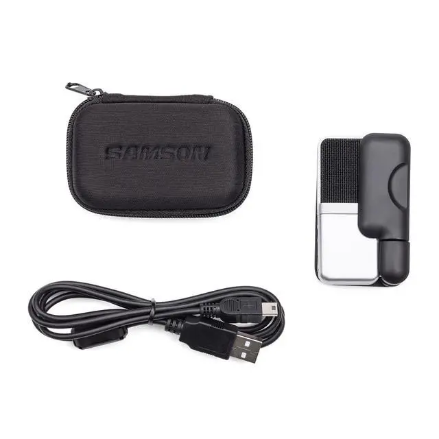 Alt view image 5 of 5 - Go Mic Portable USB Condenser Microphone w/Mount Clip & Case