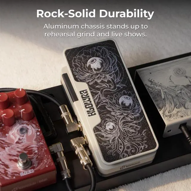 Alt view image 4 of 7 - Mantra Dual Expression Pedal, x Hotone, Passive EXP with 2 Independent Outputs, Adjustable Polarity, Wide Compatibility for Guitar Pedals, Amps, Multi-Effects, MIDI Controllers