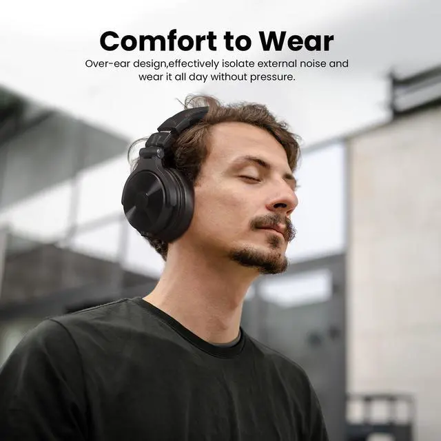 Alt view image 7 of 7 - Studio Max 1 Wireless DJ & Wired Studio Headphones, 20ms Latency | 120H playtime, Hi-Res audio, dual-mic ENC and dongle, Bluetooth or wired modes for studio, guitar and PC