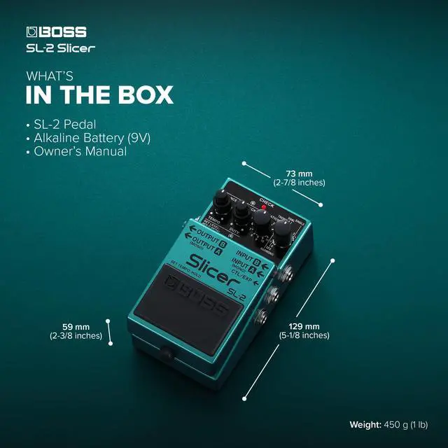 Alt view image 6 of 6 - SL-2 Slicer | Compact Pedal for Guitar, Keyboard, DJs & More | Instantly Create Pulsating Grooves | Multiple Slicer Paths | 88 Onboard Patterns | Stereo Output Options