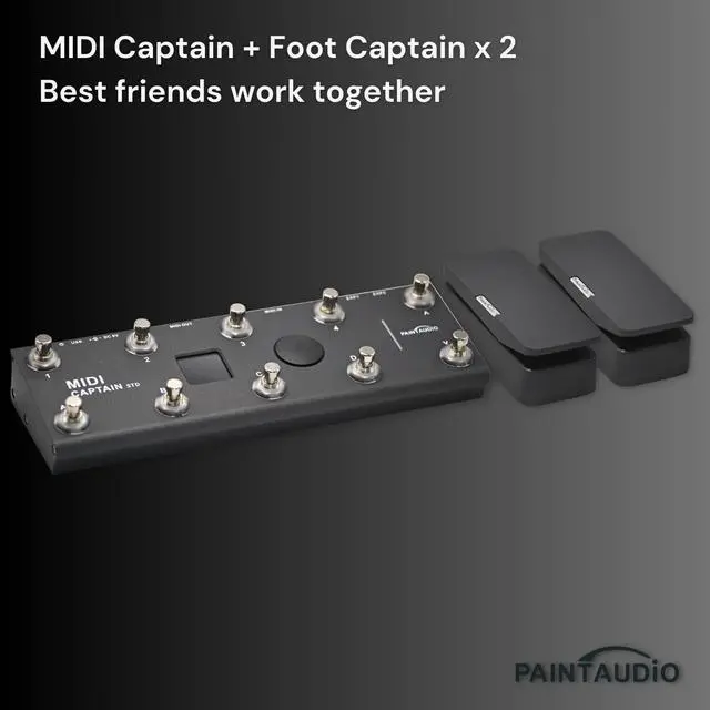 Alt view image 5 of 7 - Paint Audio Foot Captain Dual Outputs Expression Pedal Multi-effects Compatible for Tip/Ring Connection (Foot Captain)