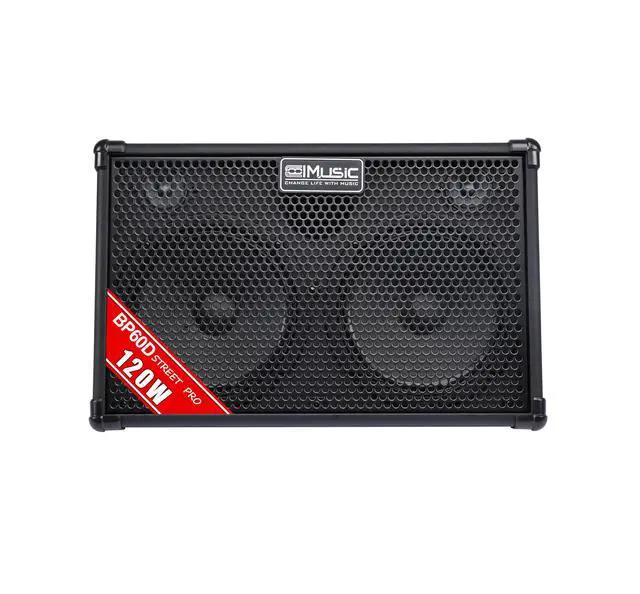 Alt view image 2 of 7 - BP60D 120W Battery Powered Acoustic Guitar Amplifier,Portable Bluetooth Speaker with Reverb Chorus Delay Effect, 7 Inputs