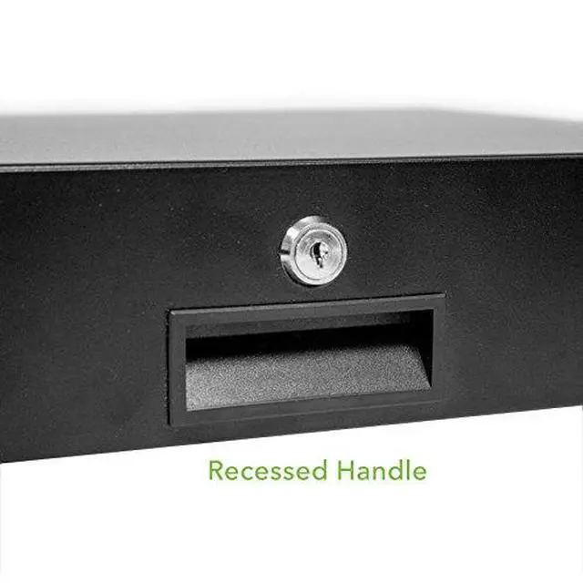 Alt view image 4 of 7 - Server Cabinet Case 19 Inch Rack Mount DJ Locking Lockable Deep Drawer with Key 2U